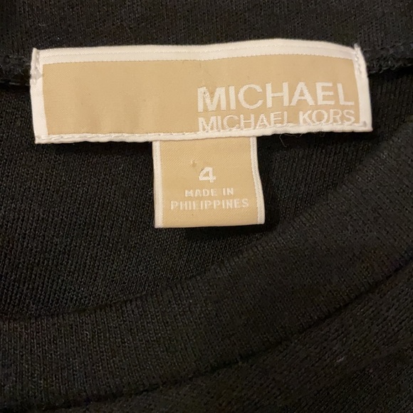 Michael Kors Raffle Side Waist Black Dress - Picture 5 of 11